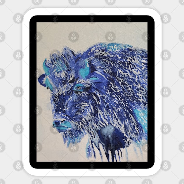 Buffalo Sticker by teenamarie23art